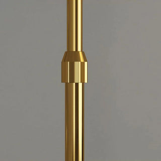 Modish Adjustable Gold Dome Arc Floor Lamp with Shelf Image - 8
