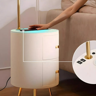Modish Adjustable Cone Modern Floor Lamp with Storage Zawala Image - 10