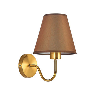 Modish White Fabric Shade Cylinder LED Wall Sconce Zawala Image - 10