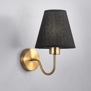 Modish White Fabric Shade Cylinder LED Wall Sconce Zawala Image - 4