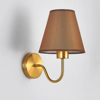 Modish White Fabric Shade Cylinder LED Wall Sconce Zawala Image - 8