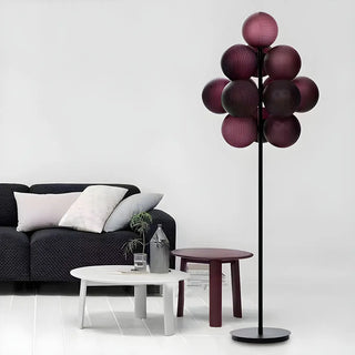 ZOWALA - Modern Modish Stellar Grape Metal LED Floor Lamp Image - 1