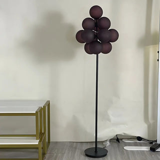 ZOWALA - Modern Modish Stellar Grape Metal LED Floor Lamp Image - 4