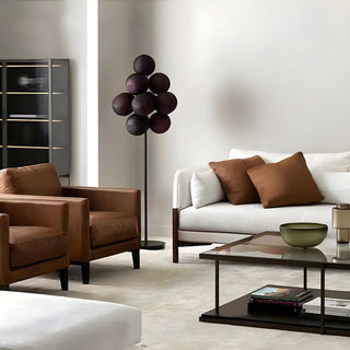 ZOWALA - Modern Modish Stellar Grape Metal LED Floor Lamp Image - 8