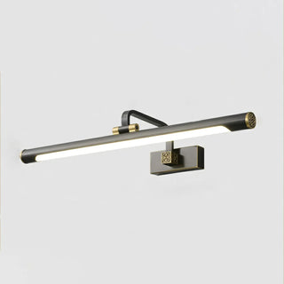 Rotating Modish Gold Linear Metal Vanity Bathroom Light Zawala Image - 7