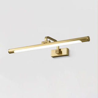 Rotating Modish Gold Linear Metal Vanity Bathroom Light Zawala Image - 8