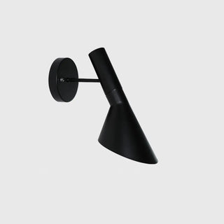 Modish Wood Color and Cone Metal Bedside Wall Sconce Zawala Image - 6