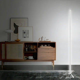 Modish White Linear LED Gradient Metal Floor Lamp Zawala Image - 2