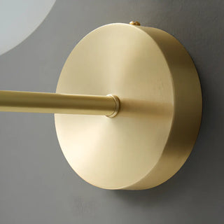 Bedroom White Frosted Glass Globe LED Wall Sconces Zawala Image - 10