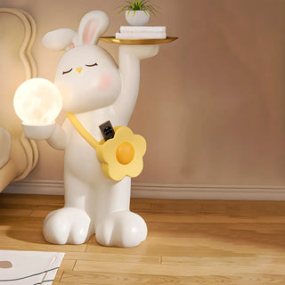 ZOWALA - Moon Tray Rabbit Floor Lamp Image - 10