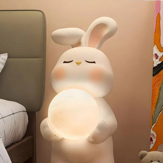 ZOWALA - Moon Tray Rabbit Floor Lamp Image - 11