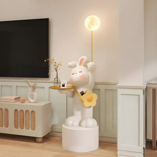 ZOWALA - Moon Tray Rabbit Floor Lamp Image - 15
