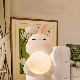 ZOWALA - Moon Tray Rabbit Floor Lamp Image - 16