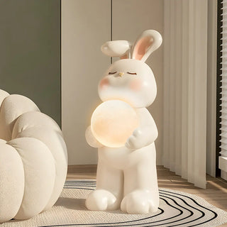 ZOWALA - Moon Tray Rabbit Floor Lamp Image - 17