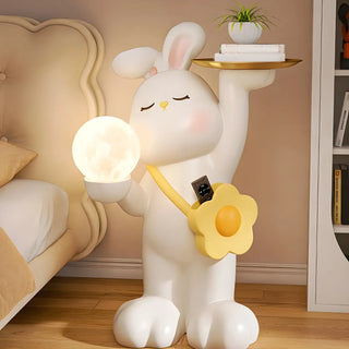 ZOWALA - Moon Tray Rabbit Floor Lamp Image - 18
