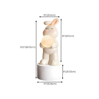 ZOWALA - Moon Tray Rabbit Floor Lamp Image - 23