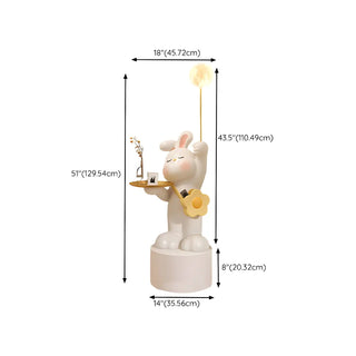ZOWALA - Moon Tray Rabbit Floor Lamp Image - 24
