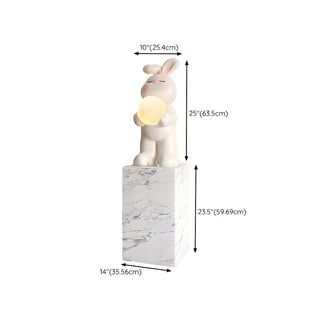 ZOWALA - Moon Tray Rabbit Floor Lamp Image - 25