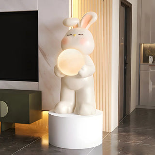 ZOWALA - Moon Tray Rabbit Floor Lamp Image - 3