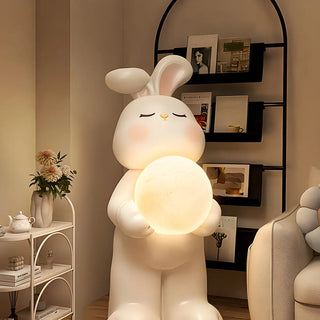 ZOWALA - Moon Tray Rabbit Floor Lamp Image - 6