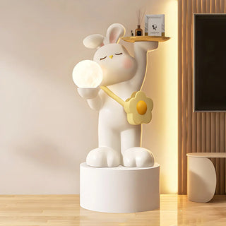ZOWALA - Moon Tray Rabbit Floor Lamp Image - 8