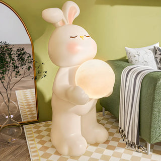 ZOWALA - Moon Tray Rabbit Floor Lamp Image - 9