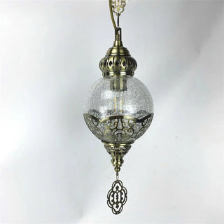 Moroccan Bronze Globe Lantern Restaurant Pendant Light Zawala Image - 10