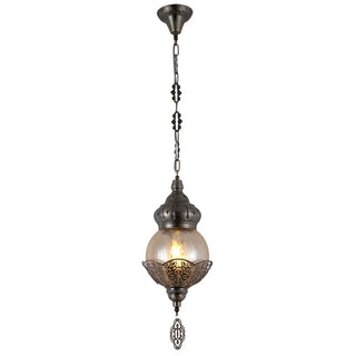 Moroccan Bronze Globe Lantern Restaurant Pendant Light Zawala Image - 7