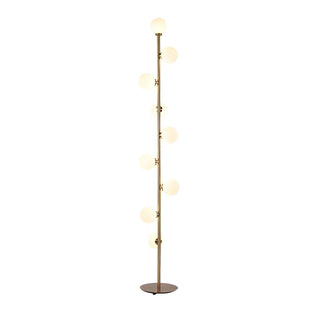 ZOWALA - Multi-Light Glass Globe Gold Floor Lamp Image - 11