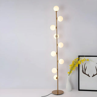 ZOWALA - Multi-Light Glass Globe Gold Floor Lamp Image - 7