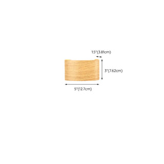 Natural Outdoor Wood Rectangular Up Down Wall Sconce Image - 13