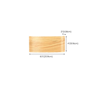 Natural Outdoor Wood Rectangular Up Down Wall Sconce Image - 15
