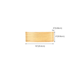 Natural Outdoor Wood Rectangular Up Down Wall Sconce Image - 16