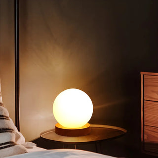 Creative House Shape White Glass Bedroom Table Lamp Zawala Image - 5
