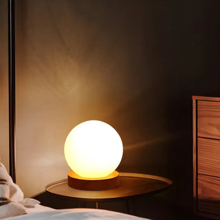 Creative House Shape White Glass Bedroom Table Lamp Zawala Image - 7