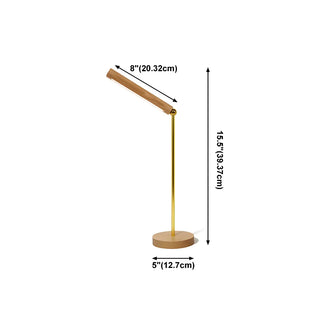 Minimalist Wooden Linear Adjustable LED Table Lamp Zawala #size