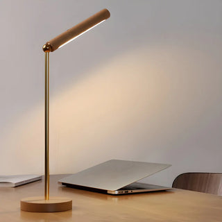 Minimalist Wooden Linear Adjustable LED Table Lamp Zawala Image - 4