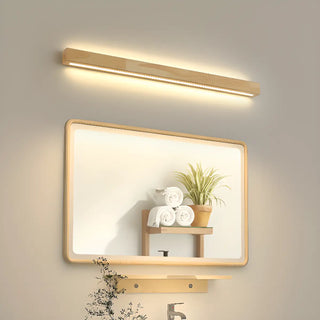 ZOWALA - Natural Wood Living Room Up Down Wall Vanity Light Image - 2