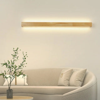 ZOWALA - Natural Wood Living Room Up Down Wall Vanity Light Image - 3