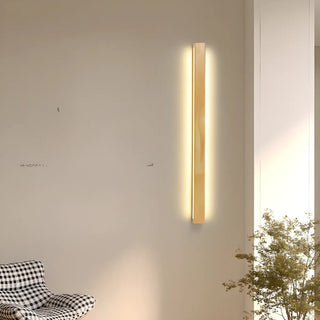 ZOWALA - Natural Wood Living Room Up Down Wall Vanity Light Image - 4
