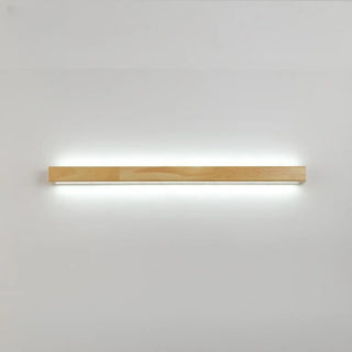 ZOWALA - Natural Wood Living Room Up Down Wall Vanity Light Image - 5