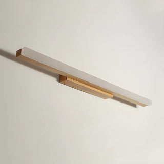 ZOWALA - Natural Wood Rectangular LED Bathroom Vanity Light Image - 13