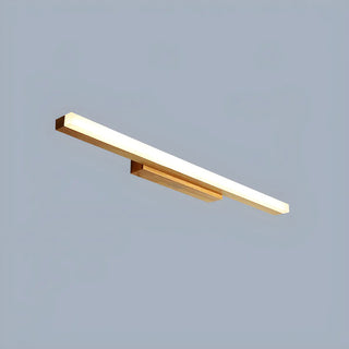 ZOWALA - Natural Wood Rectangular LED Bathroom Vanity Light Image - 6