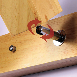 ZOWALA - Modern 3-Light Wood Square Bathroom Vanity Light Image - 11