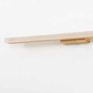 ZOWALA - Simple Rectangular Wooden LED Bathroom Vanity Light Image - 15