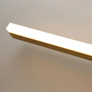 ZOWALA - Simple Rectangular Wooden LED Bathroom Vanity Light Image - 16