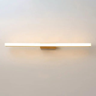 ZOWALA - Simple Rectangular Wooden LED Bathroom Vanity Light Image - 10