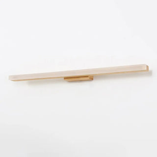 ZOWALA - Simple Rectangular Wooden LED Bathroom Vanity Light Image - 13