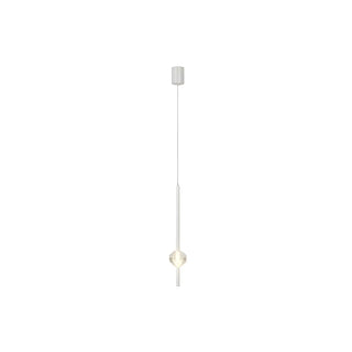 ZOWALA - Modern Black Crystal Rod Cylinder Bedroom Pendant Light Image - 15