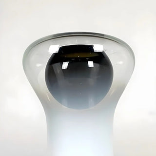 Simple Unique Geometric Nickel Base Glass Table Lamp Zawala Image - 11